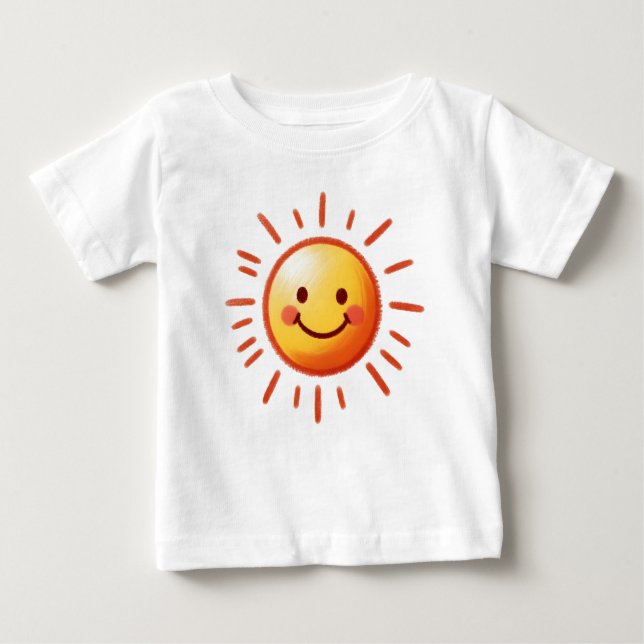 Drawn Sun Baby T-Shirt (Front)