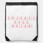 Periodic Table Writer  Drawstring Backpack
