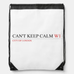 Can't keep calm  Drawstring Backpack