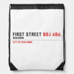 First Street  Drawstring Backpack