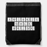 Periodic
 Table
 Writer  Drawstring Backpack