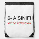 6- A SINIFI  Drawstring Backpack