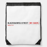 Blackhawks street  Drawstring Backpack