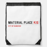 Material Place  Drawstring Backpack