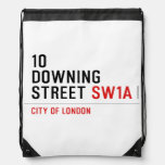 10  downing street  Drawstring Backpack