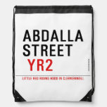 Abdalla  street   Drawstring Backpack