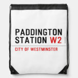 paddington station  Drawstring Backpack