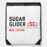 sugar glider  Drawstring Backpack