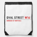 Oval Street  Drawstring Backpack
