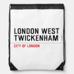 LONDON WEST TWICKENHAM   Drawstring Backpack
