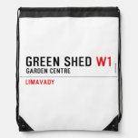 green shed  Drawstring Backpack