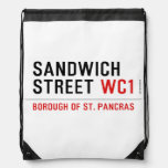 Sandwich Street  Drawstring Backpack