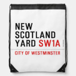 new scotland yard  Drawstring Backpack