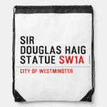 sir douglas haig statue  Drawstring Backpack