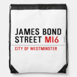 JAMES BOND STREET  Drawstring Backpack