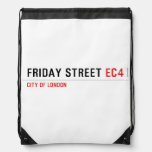 Friday street  Drawstring Backpack