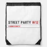Street Party  Drawstring Backpack