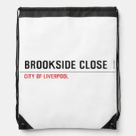 brookside close  Drawstring Backpack