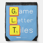 Game
 Letter
 Tiles  Drawstring Backpack