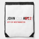 John ❤️ Aey  Drawstring Backpack