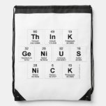Think
 Genius
 Nick  Drawstring Backpack