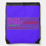 Ruchi Street  Drawstring Backpack