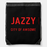 jazzy  Drawstring Backpack