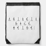 Periodic Table Writer  Drawstring Backpack