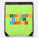 Periodic
 Table
 Writer  Drawstring Backpack