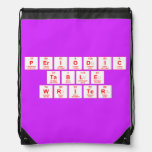 Periodic
 Table
 Writer  Drawstring Backpack