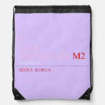 I Love MONiCA.SY  Drawstring Backpack