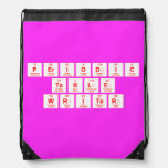 Periodic
 Table
 Writer  Drawstring Backpack