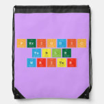 Periodic
 Table
 Writer  Drawstring Backpack