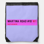 Martina Road #10  Drawstring Backpack