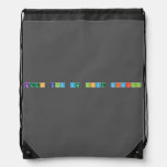 Keep calm and love mitchell  Drawstring Backpack