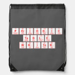 Periodic
 Table
 Writer  Drawstring Backpack
