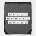 Happy
 Birthday
 Allison  Drawstring Backpack