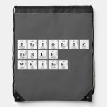 Periodic
 Table
 Writer  Drawstring Backpack