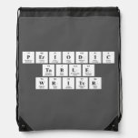 Periodic
 Table
 Writer  Drawstring Backpack