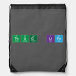 THUG LIFE   Drawstring Backpack