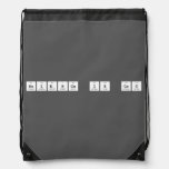 Science is coo  Drawstring Backpack