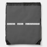 Snowy owl scientist  Drawstring Backpack