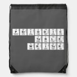 Periodic
 Table
 Writer  Drawstring Backpack