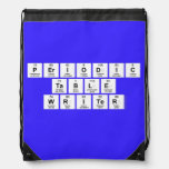 Periodic
 Table
 Writer  Drawstring Backpack