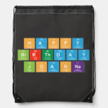 Happy
 Birthday
 Joanna  Drawstring Backpack
