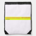 Leena's Home Bakery  Drawstring Backpack