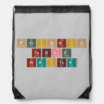 Periodic
 Table
 Writer  Drawstring Backpack