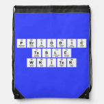 Periodic
 Table
 Writer  Drawstring Backpack