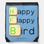 Happy
 Flappy
 Bird  Drawstring Backpack