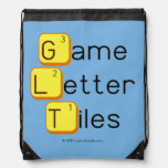 Game
 Letter
 Tiles  Drawstring Backpack